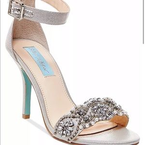 Never Worn Blue by Betsey Johnson Heels